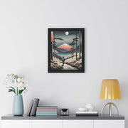 Framed poster illustrating the Japanese proverb "Journey", front 16x20 inch