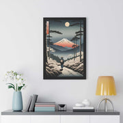 Framed poster illustrating the Japanese proverb "Journey", front 20x30 inch