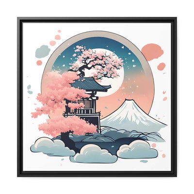 Framed printed canvas representing a celestial place, front