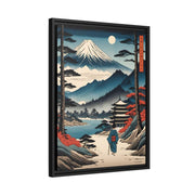 Framed printed canvas illustrating the Japanese proverb "Child on a trip", side