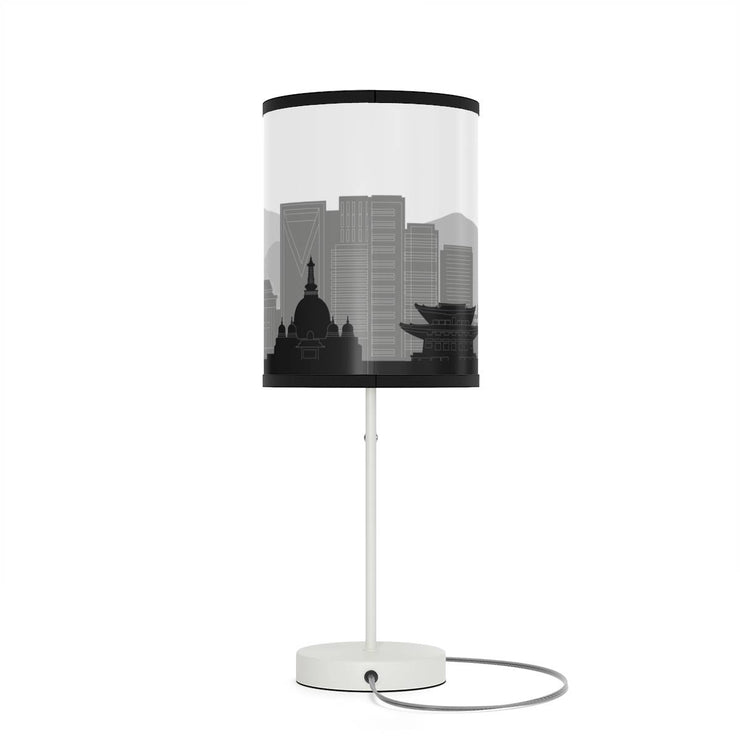 Lamp on a stand with Himeji&