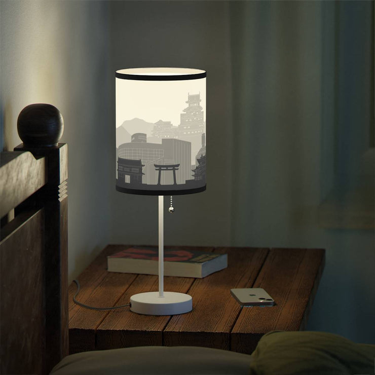 Lamp on a stand with Himeji&