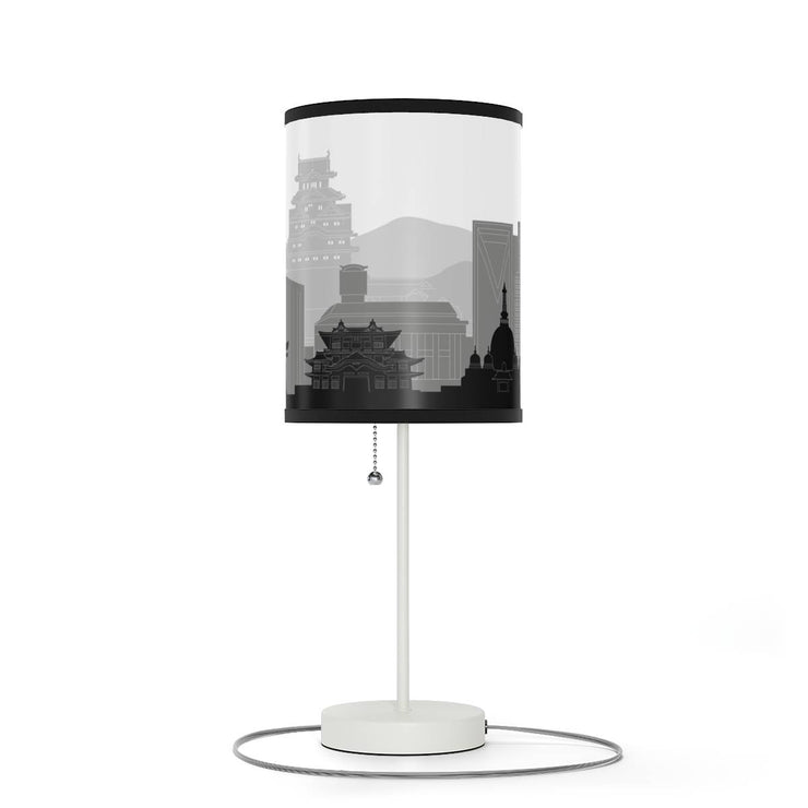 Lamp on a stand with Himeji&