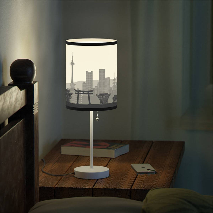 Lamp on a stand with Kyoto&