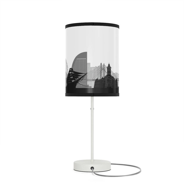 Lamp on a stand with Yokohama&