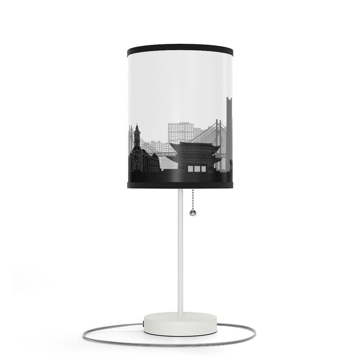 Lamp on a stand with Yokohama&