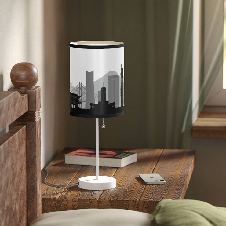 Lamp on a stand with Yokohama&