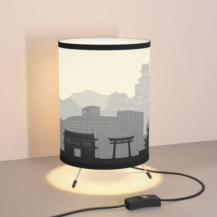 Tripod lamp with Himeji&