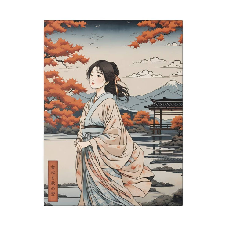 Printed canvas illustrating the Japanese proverb "Women&