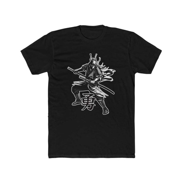 T-shirt with a samurai design representing the value of bravery
