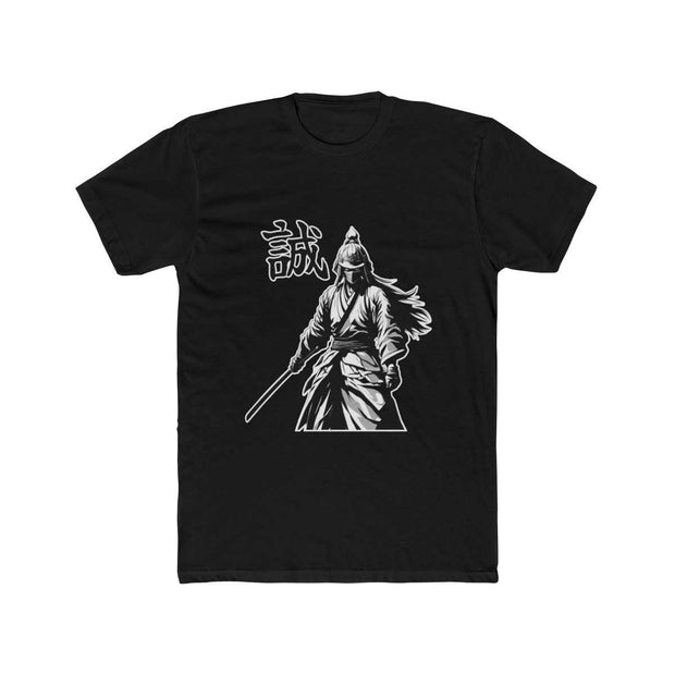 T-shirt with a samurai design representing the value of honesty