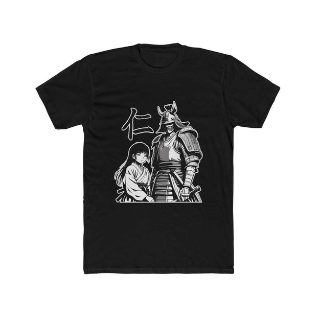 T-shirt with a samurai design representing the value of kindness