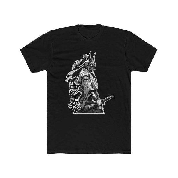 T-shirt with a samurai design representing the value of loyalty
