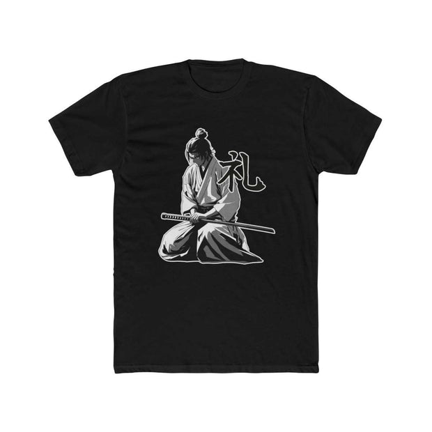 T-shirt with a samurai design representing the value of respect