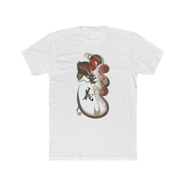 T-shirt - Men - Red Dragon With "Integrity" Character - white - front