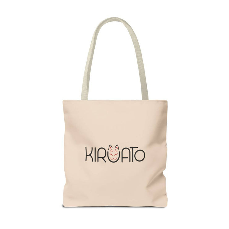 Tote bag with a pastel design, back