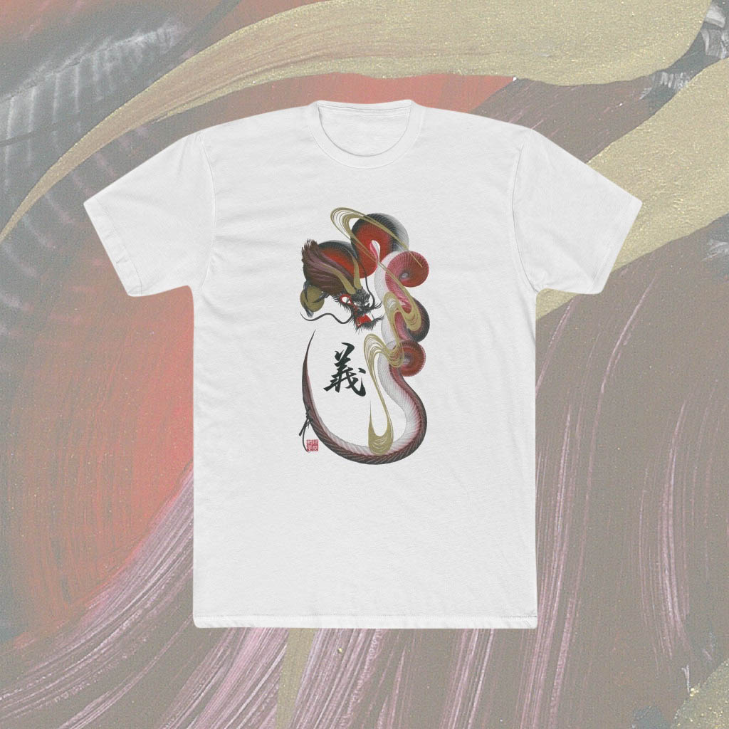 T-shirt - Men - Red Dragon With 